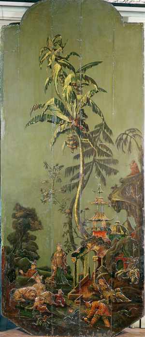 Earth, from a series of panels depicting the Four Elements, c.1730 (polychrome wood)