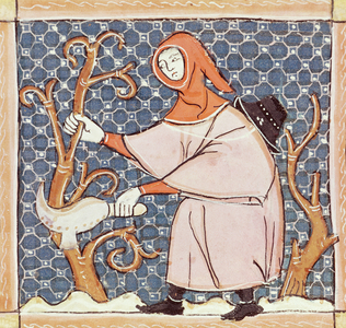 F.58v March: Pruning trees (vellum)