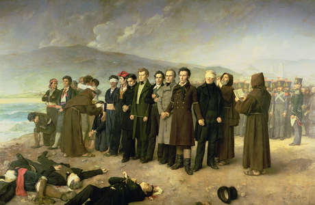 Execution of Jose Maria de Torrijos y Uriarte and his Companions in 1831, 1888 (oil on canvas)