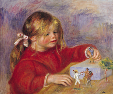 Claude Renoir (b.1901) at Play, 1905 (oil on canvas) (also see 287547)