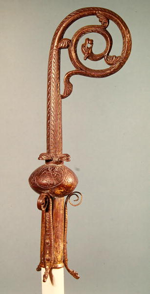 Crozier of Chancellor Guerin, Bishop of Senlis from 1213-27 (gilded metal)