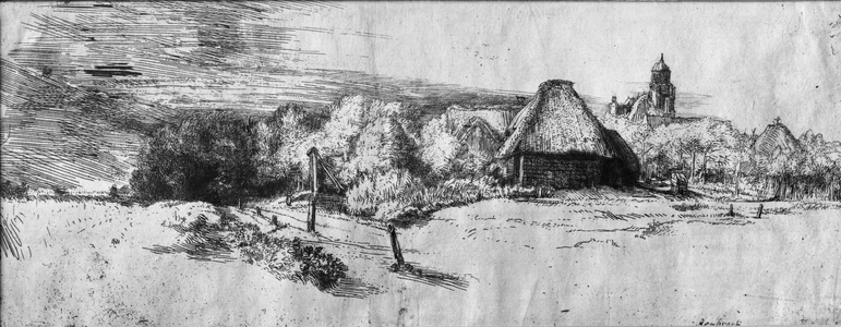 Large Landscape with a Tower, c.1650 (etching)