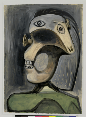 Head of a Woman, 11th June 1940 (oil on paper)
