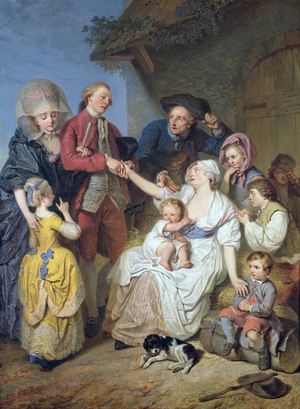 Charity, 1777 (oil on canvas)
