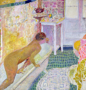 Leaving the Bath, c.1926-30 (oil on canvas)
