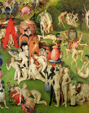 The Garden of Earthly Delights, 1490-1500 (oil on panel) 