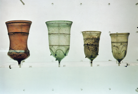 Selection of Frankish glasses, 4th-5th century (glass)