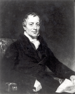 Portrait of David Ricardo (1772-1823) (litho)