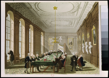 The College of Physicians, from Ackermann's 'Microcosm of London' (engraving)