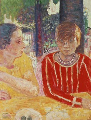 Portrait of Madame Reine Natanson and Marthe Bonnard, 1928 (oil on canvas)