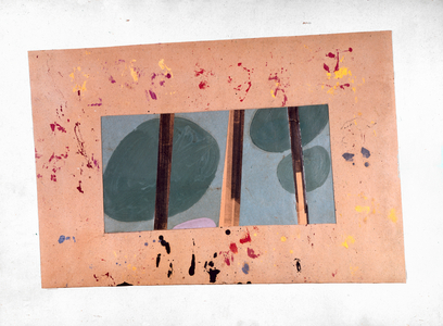 Dada Collage, 1918 (oil on card & collage)