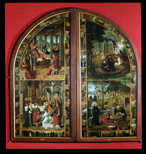 The Legend of St. Bertin, from the Treasure of St. Bertin at Saint-Omer (oil on panel)