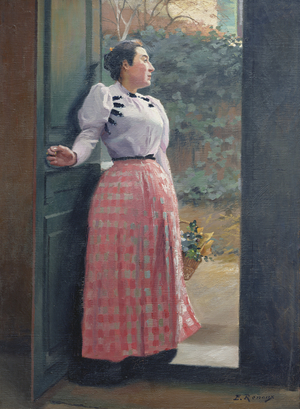 Return from the Market (oil on canvas)