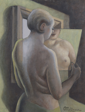 The Mirror (oil on canvas)