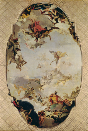 Sketch for The Apotheosis of the Pisani Family, 1760 (oil on canvas) (see also 145074)