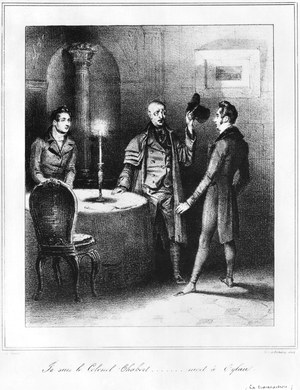 Colonel Chabert, illustration from 'Le Colonel Chabert' by Honore de Balzac (1799-1850) 1832 (lithograph)