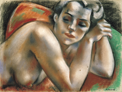 Female Nude (pastel on paper)