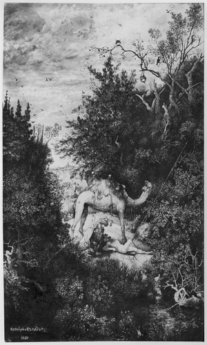 The Good Samaritan, 1860 (Indian ink & wash & pen on Bristol board)