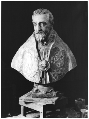 Portrait bust of Francois d'Escoubleau, Cardinal de Sourdis (1575-1628) (marble)