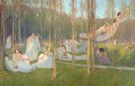 'Serenity', illustration for Book VI of the Aeneid (oil on canvas)