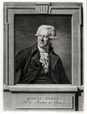 Portrait of Pascal Paoli, 1793 (engraving)