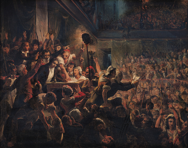 The Head of the Deputy Jean Feraud (1759-95) Presented to Francois Antoine Boissy d'Anglas (1756-1826) 20th May 1795 (oil on canvas)