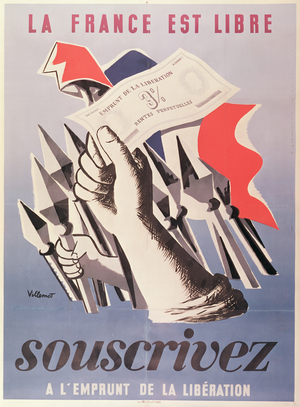 France is Free!, Subscribe to the Liberation Loan', 1945 (lithograph)
