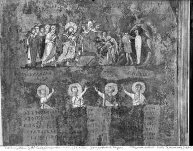 Ms EAB 664 The Raising of Lazarus, from the 'Codex Purpureus' (vellum)