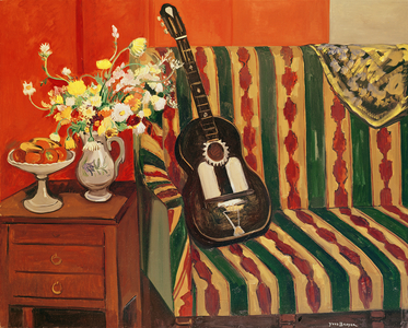 Still life with a bouquet, 1957 (oil on canvas)