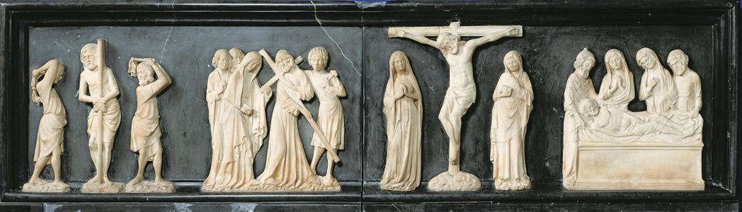Scenes of the Passion of Christ, from Sainte-Chapelle from the Louvre Castle (marble)
