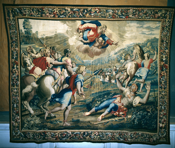 The Conversion of St. Paul, from a series depicting the Acts of the Apostles, woven at the Beauvais Workshop under the direction of Philippe Behagle (1641-1705) 1695-98 (wool tapestry)