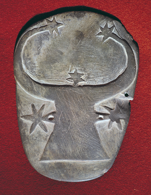 Bull's head palette (schist)