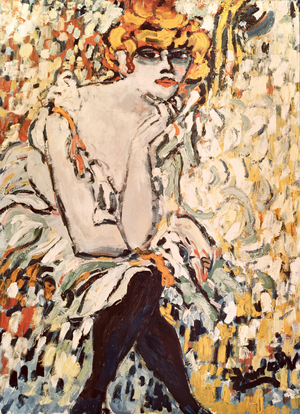 A Dancer at the Rat Mort, 1906 (oil on canvas)