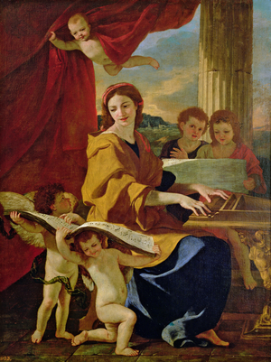 St. Cecilia (oil on canvas)