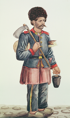 Street vendor (w/c on paper)