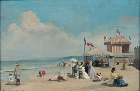 The Beach at Cabourg, 1896 (oil on canvas)