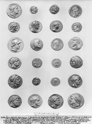 Twenty four coins (metal)