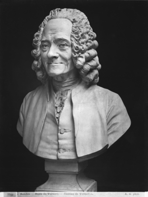 Bust of Voltaire (marble)