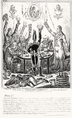 Plate 7, from 'The Life of William Cobbett', written by himself, pub. by H. Humphrey, 1809 (etching) (b/w photo)