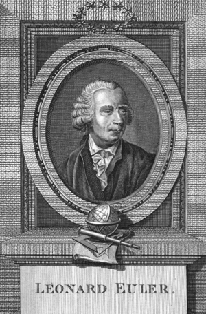 Portrait of Leonard Euler (1707-83) (engraving)