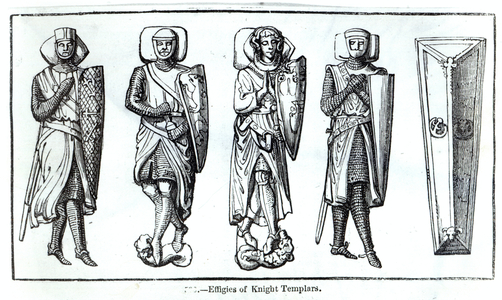 Effigies of Knights Templars (engraving)