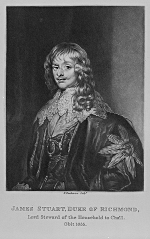 Portrait of James, 1st Duke of Richmond, from 'Characters Illustrious in British History'by Richard Earlom and Charles Turner (litho)