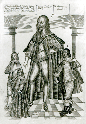 Charles I with his Children (engraving)