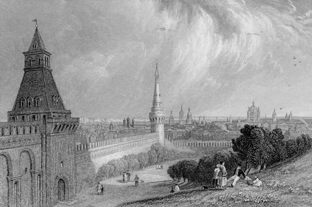 Moscow from the Esplanade of the Kremlin, engraved by J. T. Willmore (engraving)