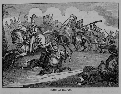 The Battle of Bracito, Illustration from 'A Pictorial History of Mexico and the Mexican War' by John Frost, published in 1862 (engraving)