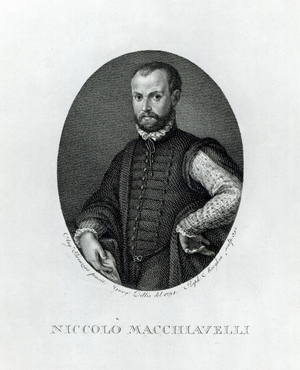 Portrait of Niccolo Machiavelli (1469-1527), engraved by Rafaello Morgan (1758-1833) in 1795 (engraving)