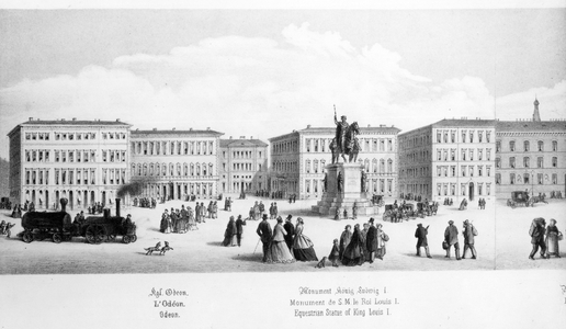 View of Munich, 1869 (engraving)