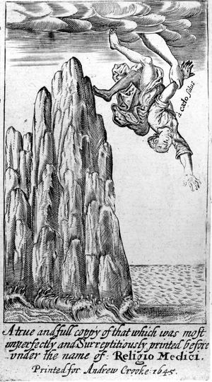 Frontispiece to 'Religio Medici' by Sir Thomas Browne, 1645 (etching) (b/w photo)