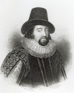 Portrait of Francis Bacon, from 'Lodge's British Portraits', 1823 (engraving)