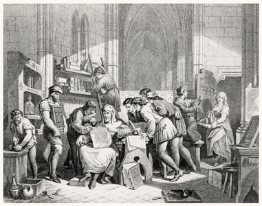 Introduction of the Art of Printing (engraving)